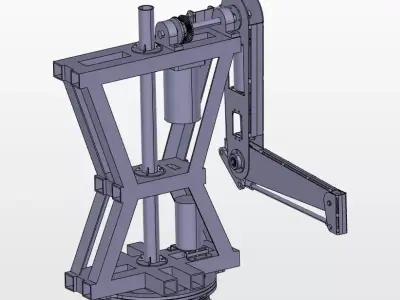 4029-3 Degree of Freedom Humanoid Robot Arm CATIAV5 3D model