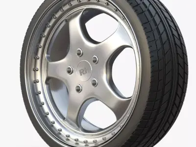 RH Wheel Porsche 3D model