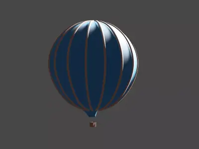 balloon hot air 3D model