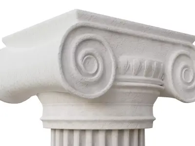 Ionic Column long and short 3D model