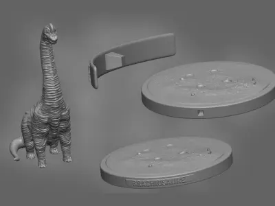 Brachiosaure statue of dinosaur 3D print model
