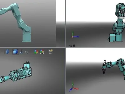  six-axis manipulator 3D model