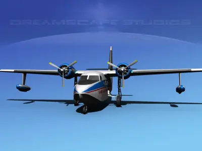 Grumman G-73 Mallard Gulf Coast Aviation 3D model