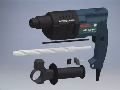 hammer drill assembly 3D model