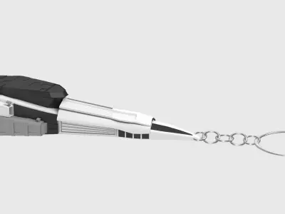  Space Ship v2 Keychain 