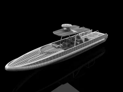 interceptor boat 3D print model
