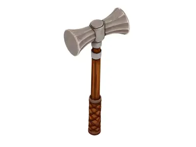 Stylized Medieval Hammer Low-poly 3D model