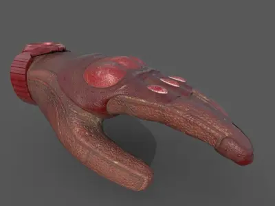 VR Tactical Gloves Pack Low-poly 3D model