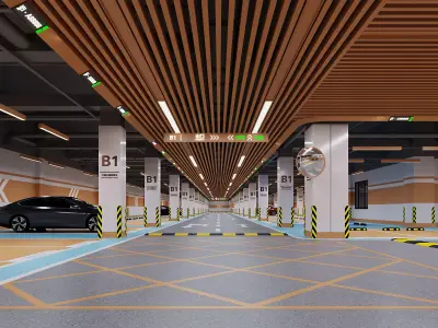 Underground Parking 3D model