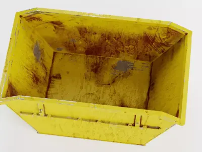 Skip V1 - Worn Industrial Container 3D model