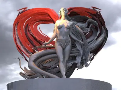 Forest Witch Heart  3D model