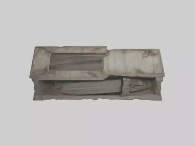 Batteredcoffin Model 1 Low-poly 3D model