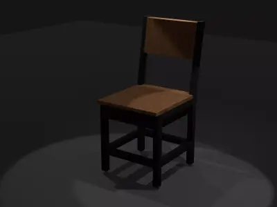 Modern Loft Furniture Set Low-poly 3D model