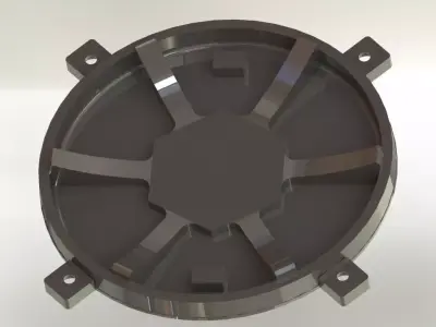 Manhole metal cover for fan Free 3D model