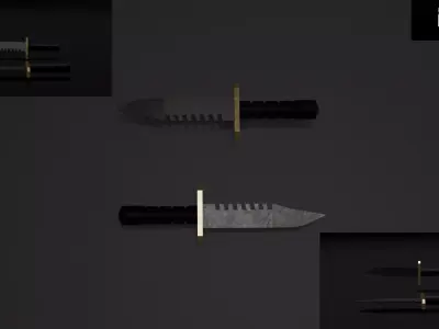 6 WEAPON PACK 3D model