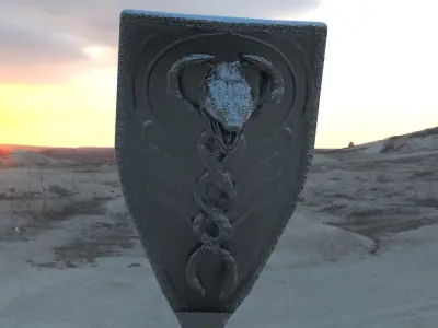 Snake legendary Shield 3D model