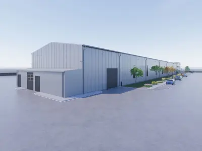 Industrial Hall 1 3D model