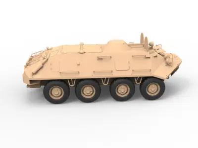 BTR 60PB Russian 3D model
