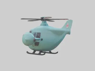 Cartoon Helicopter model 3D model