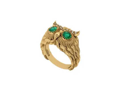 Owl Ring 3D print model