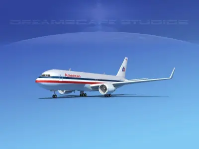 Boeing 767-300 American 3D model