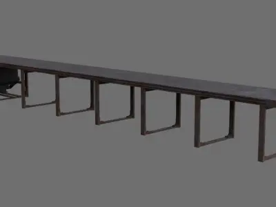 Conveyor Belt 1B Low-poly 3D model