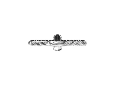 Antique Black Diamond Cross Pendant 3D print model