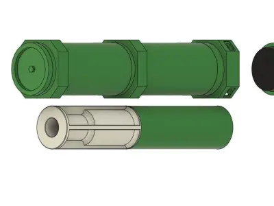 120mm tank shell transport case  3D print model