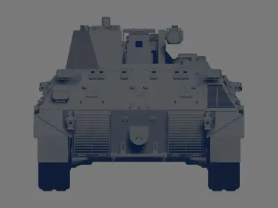 Begleitpanzer 57 3D model
