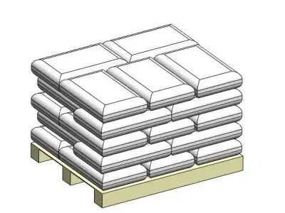 SACK ON PALLET 3D model