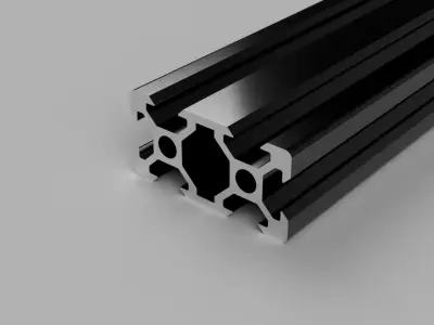 V-Slot 2040 Aluminum Profile Professional Pack 7 Lengths STEP 3D model