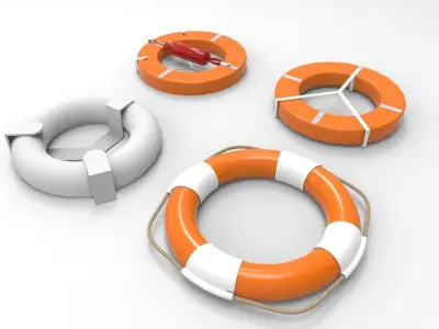 lifebuoy life preservers 3D model