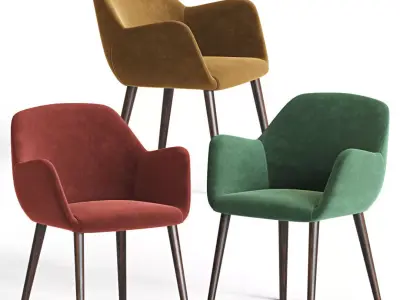 kesy Dining Armchair Thecontractchair 3D model