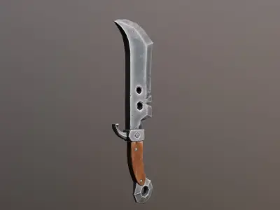 Grey Choppa Low-poly 3D model