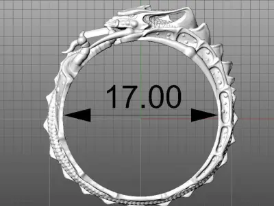 Dragon ring 3D model