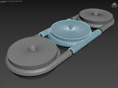 Tri Tesla Turbo - Concept 3D model