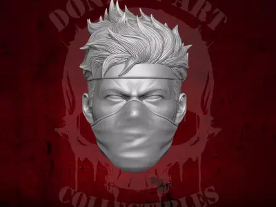 Ninja Heads 3D Printable Files for Action Figures 3D print model
