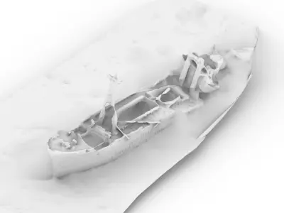 MS Klintholm Dimitrios Shipwreck 3D Scan 3D model