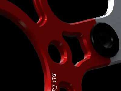 Disc Brake Floating Low-poly 3D model