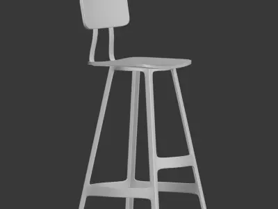 Yardbird Dinning Chair and Barstool 3D model