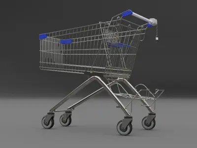 Shopping cart 3D model order
