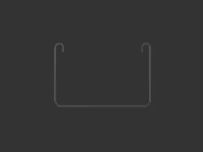 Cable Tray 75mm x 3000mm  TYPE2 3D model