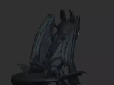 Toothless from how to train your dragon 3D print model