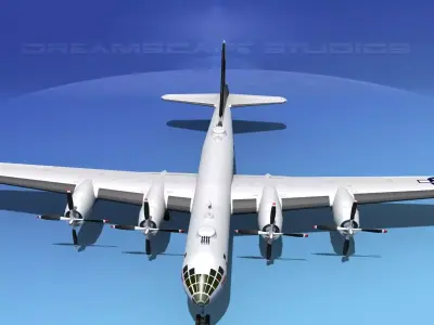 Boeing B-29 Superfortress Sawnee Princess 3D model