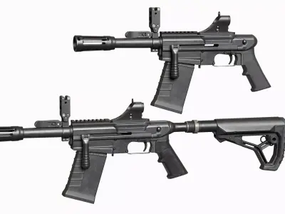 M26 Mass Modular Tactical Shotgun 3D Model Pack