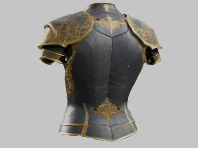 Medieval Armor Fantasy Knight Chestplate 3D model
