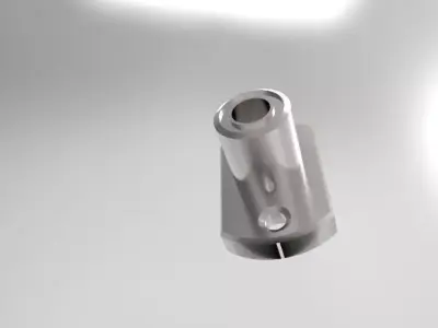 Oval Flange Router Shaft Linear Motion Bearing Bushing Series Low-poly 3D model