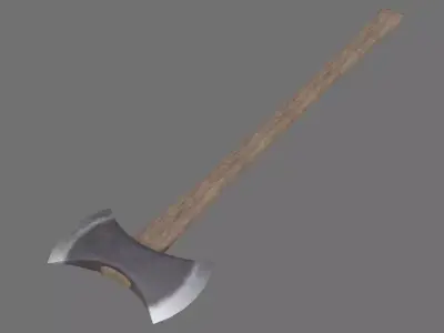 Axe 1A Low-poly 3D model