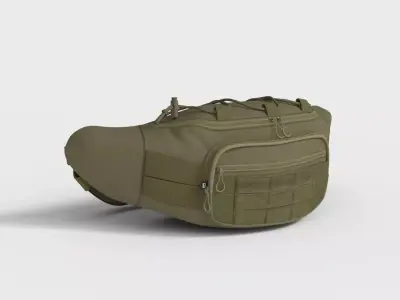 WAIST BELT BAG Low-poly 3D model