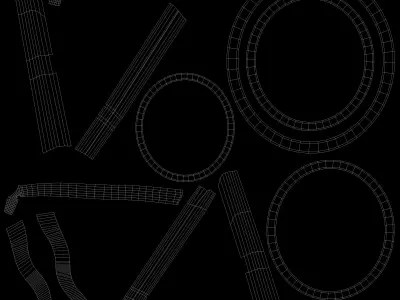 Bicycle Print Model cyclocross bike Low-poly 3D model